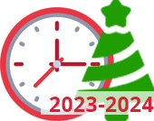 Режим работы в период новогодних праздников 2023-2024 