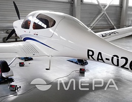 Взвешивание самолетов на платформенных авиационных весах МЕРА-ВТП