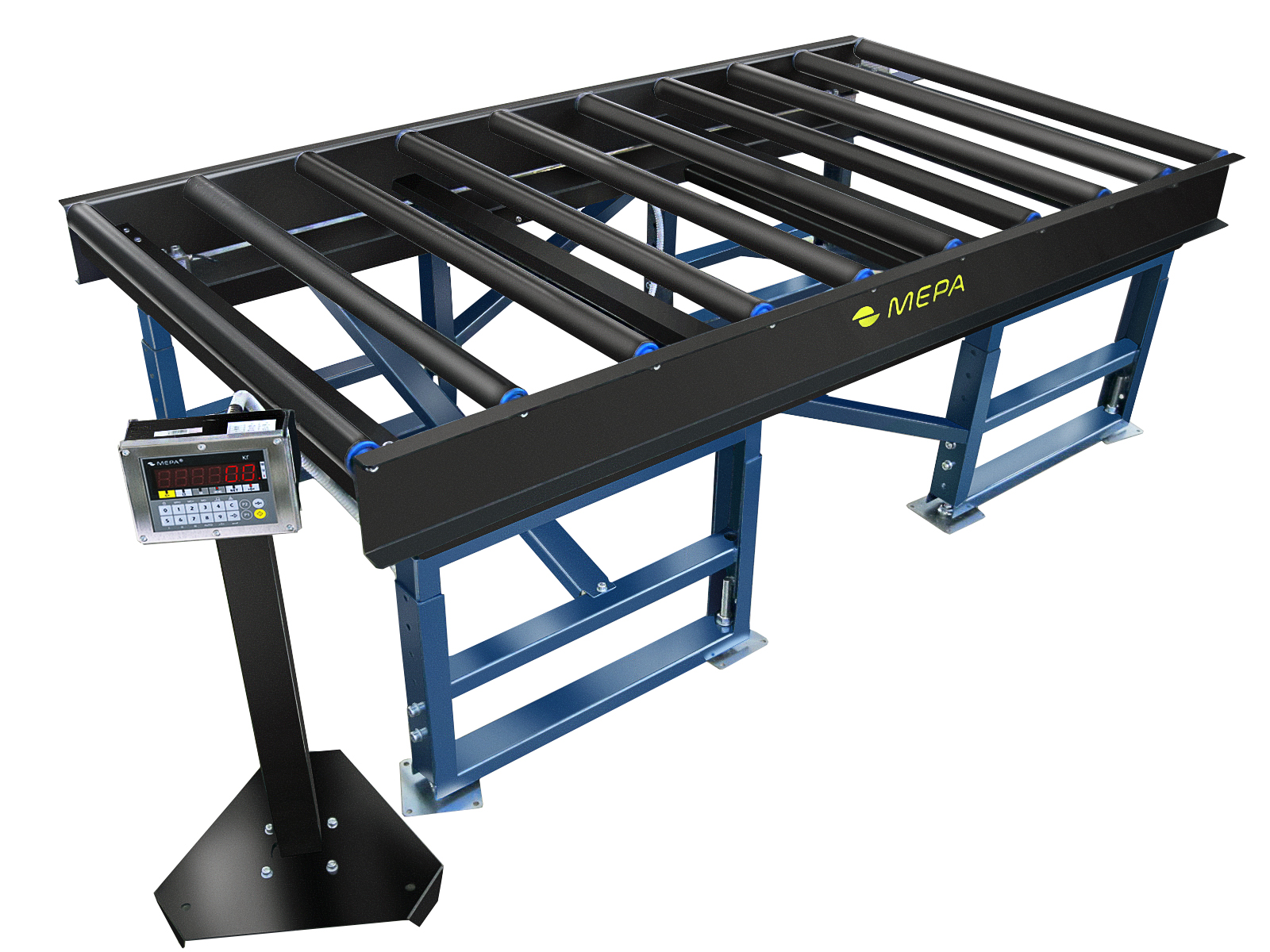 Конвейерные весы МЕРА-ВТП четырехдатчиковые с рольгангом