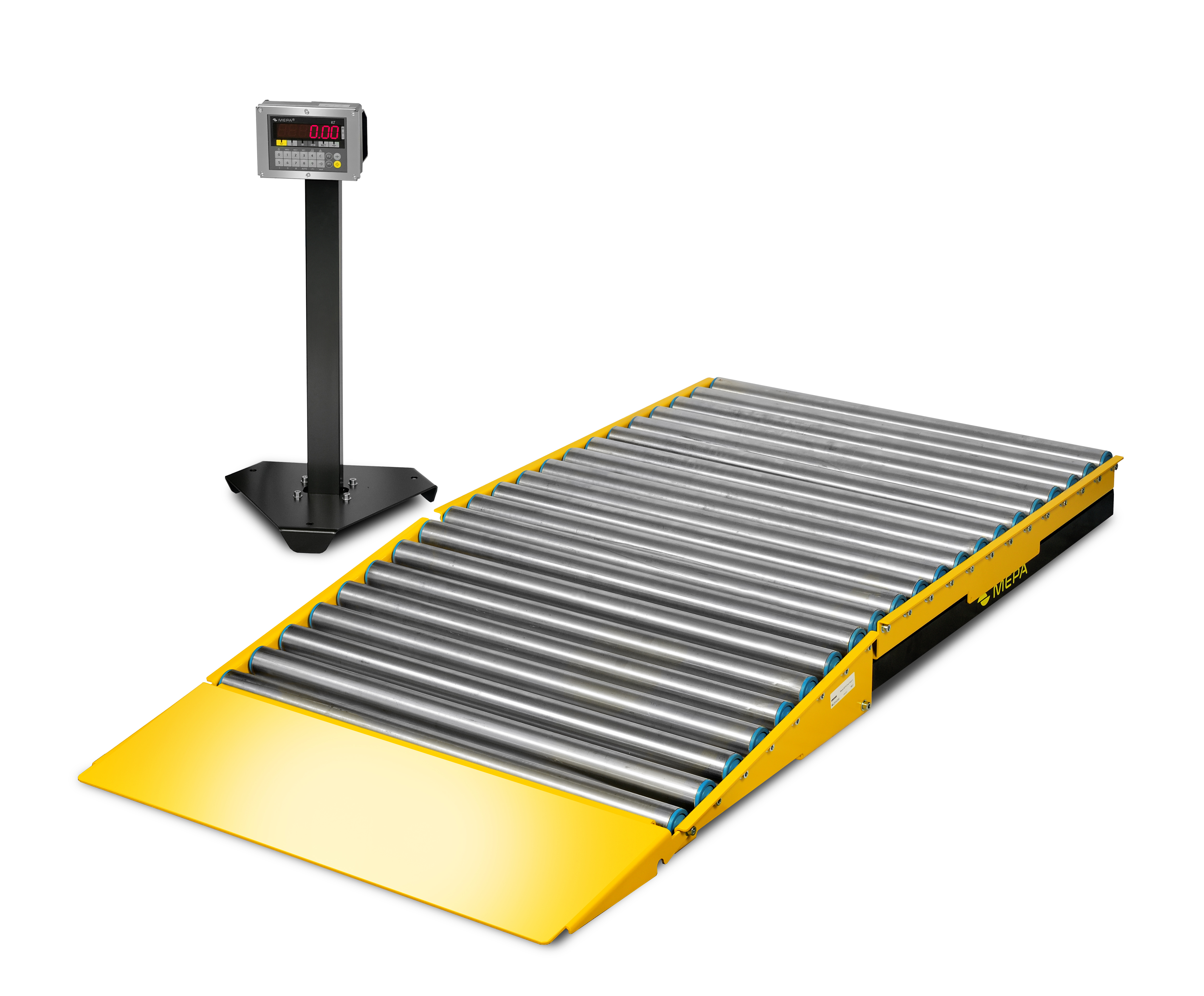 Весовой транспортер  МЕРА-ВТП-П с  рольганг-пандусом