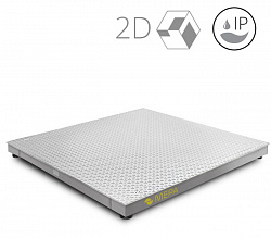 Весы платформенные МЕРА-ВТП-2/0.6, 600кг,  нержавеющая сталь, двухдиапазонные