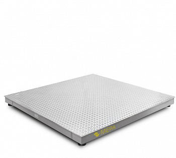 Весы платформенные МЕРА-ВТП-1/0.6,  600кг, нержавеющая сталь, МЕРА ВТП-1/0,6 (1500х1500)