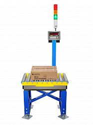 Весовой транспортер ПВм со световой индикацией и монтажной рамой