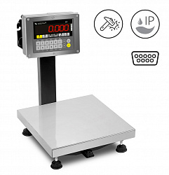 Весы настольные, платформенные ПВм-3/30-П, 300х300, с RS-232, пылевлагозащищенные, антивандальные