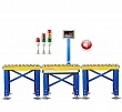 Рольганг входной/выходной для весового транспортера 