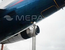 Взвешивание самолетов ТУ-134 на авиационных весах МЕРА