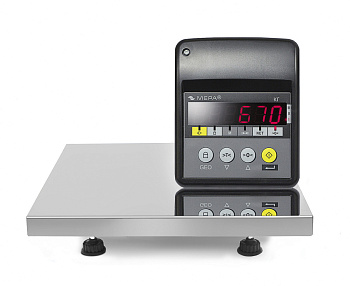 Весы настольные платформенные МЕРА-ВТП-П-1-3/30 с индикатором (ВТ-1-44-О), 400х400