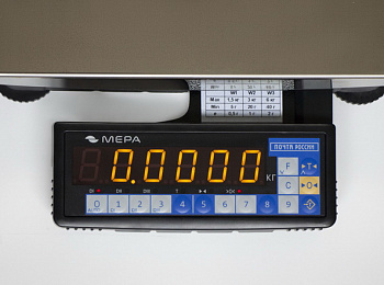 Отображение массы весов с НПв 6 кг