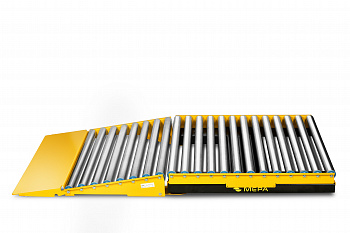 Весовой транспортер  МЕРА-ВТП-1/0,6-П с  рольганг-пандусом, 600 кг