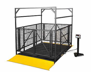 Весы для взвешивания крупного скота МЕРА-ВТП с двумя пандусами МЕРА ВТП-3 (2000х2000)