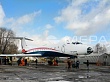 Взвешивание самолета ТУ-134 на авиационных весах МЕРА