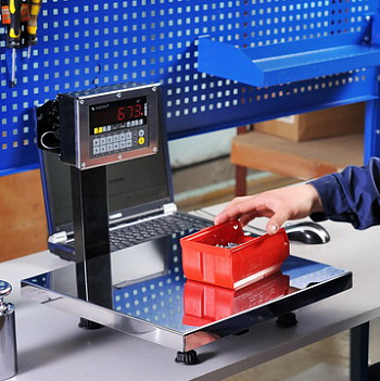 Весы настольные, платформенные ПВм-3/30-П, 400х400,  RS-232 в пылевлагозащищенные, антивандальные